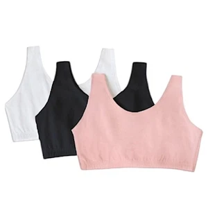 Fruit of the Loom Nuovo Reggiseno Sportivo 34 Donna Confezione Multipla Canotta Stile - Foto 1 di 12