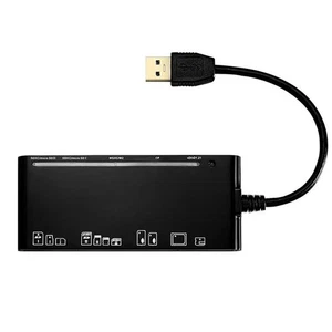 7-In-1 USB 3.0 Memory Card Reader High-Speed Adapter for Micro SD SDXC CF SDHC - Picture 1 of 12