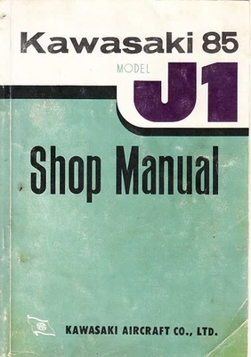 GENUINE KAWASAKI   85 J1  WORKSHOP SERVICE  MANUAL  1965 - Image 1 of 2