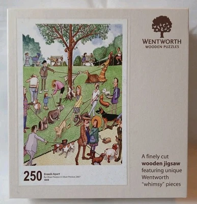 Wentworth Breeds Apart Oliver Preston 250 Piece Jigsaw Puzzle Art Dogs Rare 2 - Image 1 of 4