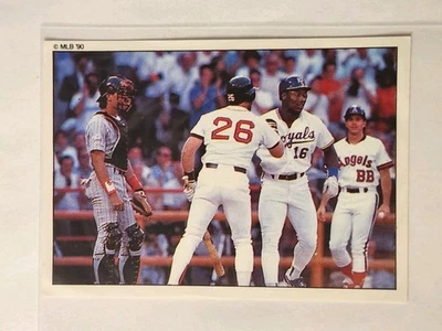 Pegatinas Panini 1990 #384 Bo Jackson con Wade Boggs Foto 1 de 4