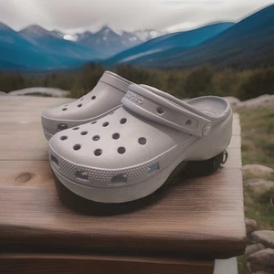 Classic Crocs Platform 207521 Moon Light Purple Shoes Woman 7 - Picture 1 of 6