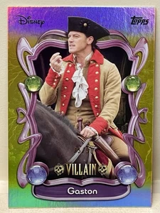 2025 Topps Disney Wonder Gaston Villains Live Action SSP Gold /50 #188 - Picture 1 of 5