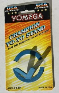 Yo Yo Soporte Azul Metálico YOMEGA Campeón YoYo Soporte en Tarjeta 1998 Fall River MA - Imagen 1 de 1