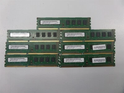 Lot Of 7- Micron MT8JTF25664AZ-1G6M1 2GB PC3-12800 DDR3-1600 Desktop Memory - Image 1 of 4