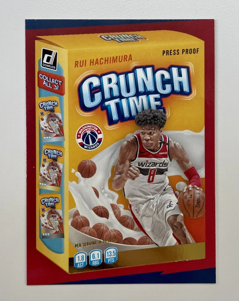 2020-21 Donruss Rui Hachimura Crunch Time Gold Press Proof SP 🔥 LA Lakers - Image 1 of 2