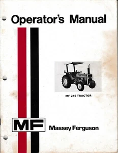 Manual del operador del tractor Massey Ferguson MF 245 - Imagen 1 de 1