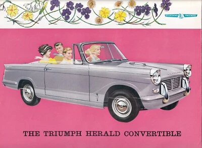 THE TRIUMPH HEARLD CONVERTIBLE BROCHURE, REF 294/8/60/UK. - Image 1 of 4
