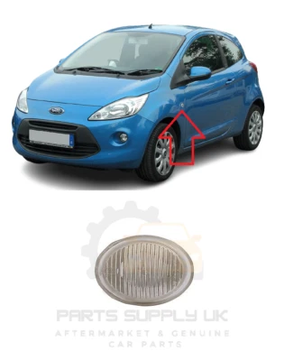 NUOVO PER FORD KA 2008 - 2015 RIPETITORE PARAFANGO ANTERIORE INDICATORE SINISTRO N/S - Immagine 1 di 3