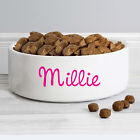 Personalised PINK FASHION Dog Cat Pet Food Water Bowl Ceramic Treats Dish 15CM