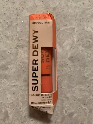 New Makeup Revolution SuperDewy Liquid Blush Blusher: Fake the Flush - Image 1 of 3