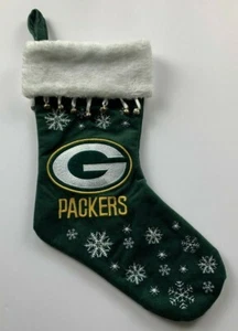 ¡NUEVO con etiquetas Medias de Navidad bordadas verdes Green Bay Packers ¡ENVÍO GRATUITO! - Imagen 1 de 1