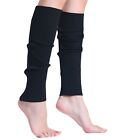Black Leg Warmers for Women 80s Leg Socks 1 Pair