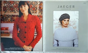 2 Jaeger Handknits Designer Knitting Patterns Book JB32 & JB37 Designer Garments - Picture 1 of 5