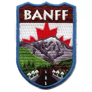 Toppa scudo Canada Banff ricamata in ferro su - Foto 1 di 2
