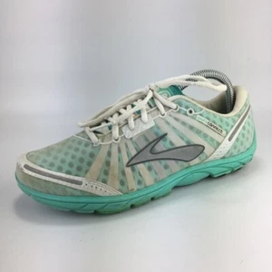 Brooks Womens Pure Connect Running Shoes Teal White Lace Up Mesh 1201021B128 9 B - Picture 1 of 10