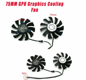 Für MSI GTX 1050ti 1050 GTX 1650 Reparaturteil Grafiklüfter 75MM GPU-Kühler Fans - Bild 1 von 9