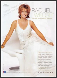 Hairuwear Raquel Welch 2000s Print Ad 2007 Wigs American Cancer Society - Picture 1 of 1