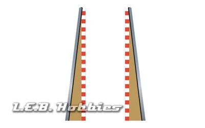Scalextric Track Lead In/Lead Out Borders Slot Car Track, 2/pk C8233 Foto 1 de 2