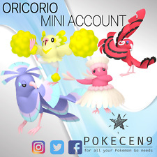 Oricorio all 4 regional forms - Mini Ptc - Pokemon Go