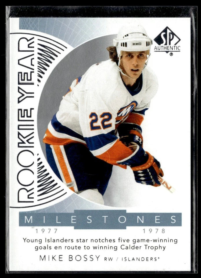 2017-18 SP Authentic Rookie Year Milestones Mike Bossy #RYM-MB H4R4I - Image 1 of 2