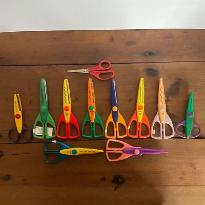 Lot of 10-Craft Scissors Paper Shapers Provo Craft Patterns Designs - Image 1 of 4