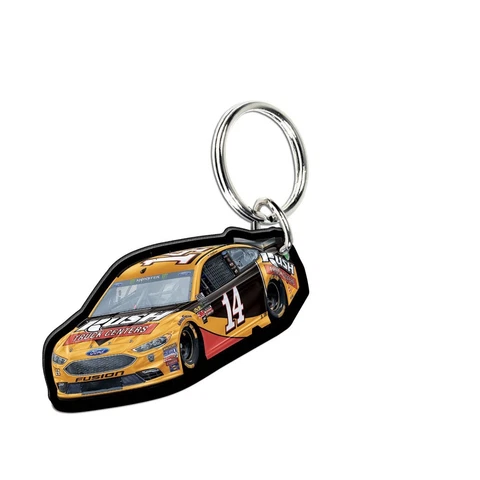 Clint Bowyer 2018 Wincraft #14 Rush Truck Centers Acrylic Key Ring Mirrored Back Cover