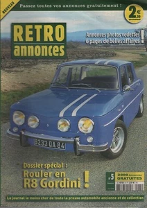 RETRO ANNONCES 5 ROULER EN RENAULT 8 GORDINI 1300 R8 GORDINI 1300 - Foto 1 di 1