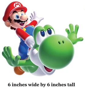 8" Cloud Super Mario Galaxy 2 Peel Stick Wall Decal Sticker Game Room Decor Art - Picture 1 of 1