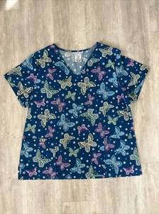 SB Scrub Top Butterfly Size XL - Picture 1 of 3