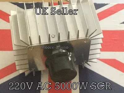 220V AC 5000W SCR Voltage Regulator Motor Speed Control Lamp Dimmer Thermostat - Image 1 of 4