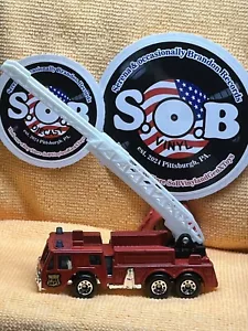 Matchbox Superfast 1982 Fire Engine Red Diecast USED NM Cond Ladder Truck - Picture 1 of 9