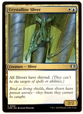 Magic The Gathering Crystalline Sliver Commander Masters 0920 Pack Fresco Foto 1 de 2
