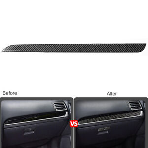 Carbon Fiber Co-pilot Dashboard Panel Strip Cover Trim For Subaru Forester 13-18