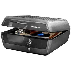 SentrySafe Fire Water Resistant Protection Safe Chest 7.8L Security Box 2 Keys - Picture 1 of 2