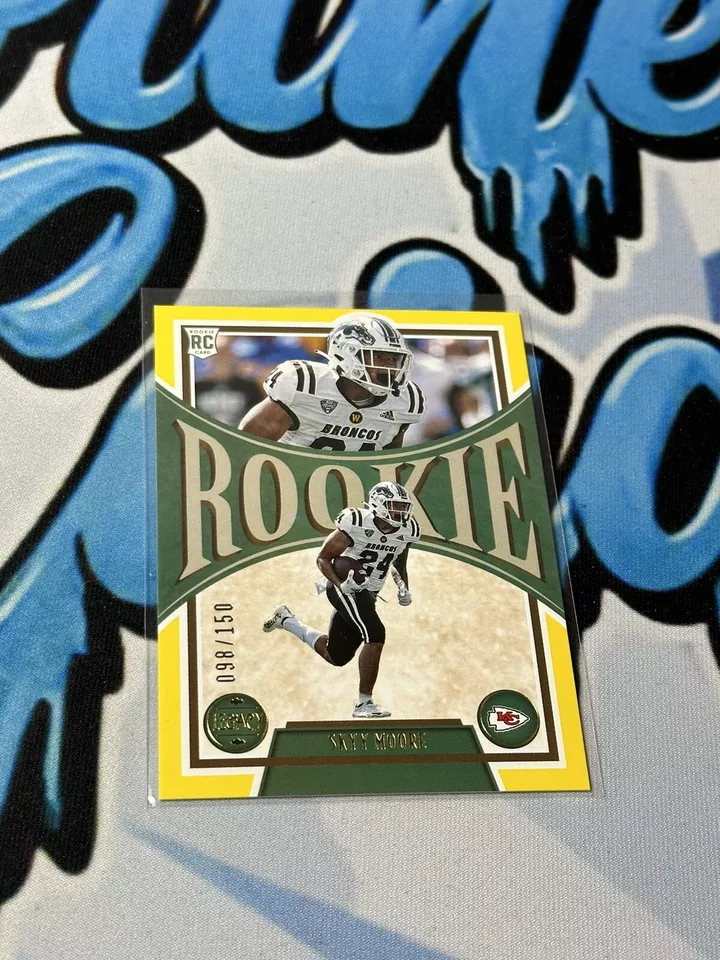 2022 Panini Legacy Football Skyy Moore Rookie Yellow /150 Chiefs - Image 1 of 1