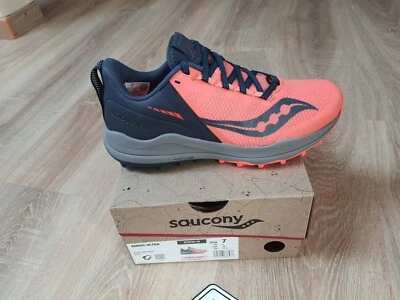 Saucony Xodus Ultra Damen Trailrunning Orange/Grau Gr. 38 - Neu + OVP - 165€ - Bild 1 von 4