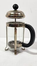 Vintage 80s MELIOR 3 Cup French Press in Nickel from PARIS France