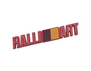 Ralliart Badge Red Aluminium Emblem for Mitsubishi Lancer EVO Colt Magna GTO FTO