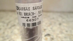 Hassay Savage 66307,  Rotary Hex Broach, 7mm Cut L 1/2" - Picture 1 of 4