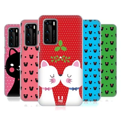 HEAD CASE DESIGNS CHRISTMAS CATS HARD BACK CASE FOR HUAWEI PHONES 1 - Image 1 of 4