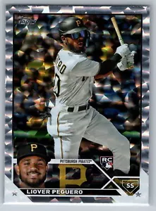 2023 Topps Liover Peguero Rookie Silver Pattern Foilboard #238 Pirates - Bild 1 von 2