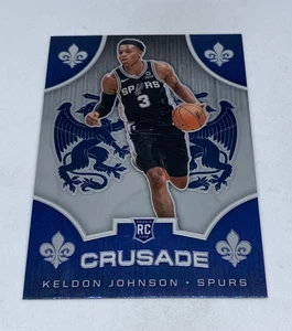 KELDON JOHNSON 2019-20 Panini Chronicles Crusade #519 Rookie RC Spurs - Foto 1 di 2