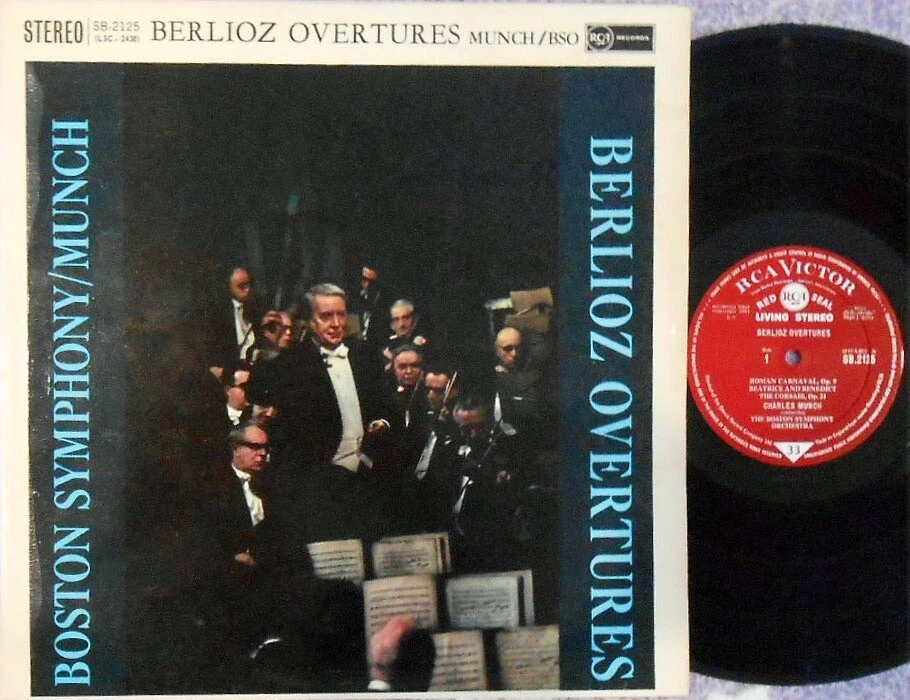 Berioz Overtures ORIG UK LP Charles Munch Boston Symphony RCA Red seal SB.2125 - Image 1 of 1