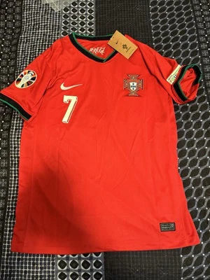 Cr7 Cristiano Ronaldo Nueva Camiseta de Fútbol Portugal Talla 2XL Adulto Foto 1 de 4