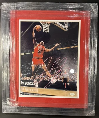 Dennis Rodman Signed Autographed 11x14 Photo JSA Authentic Chicago Bulls - Image 1 of 3