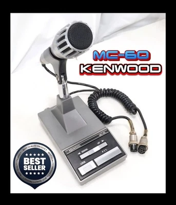 🎤 KENWOOD MC-60 Microphone Dynamic Cardioïde Radio CB CiBi Icom President CRT - Immagine 1 di 4