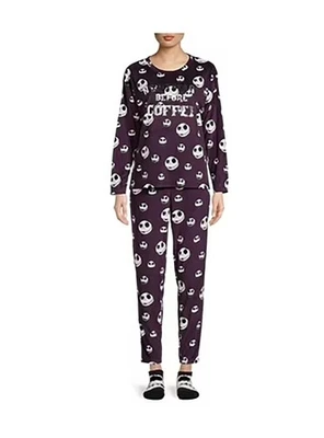 Nuevo Juego de Pijama Tim Burton’s Nightmare Before Christmas Ciruela Noche 3 piezas, L Foto 1 de 3