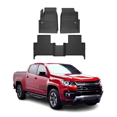 OMAC Premium Floor Mats for Chevrolet Colorado Crew Cab 2015-2022 Heavy Duty - image 1 of 4