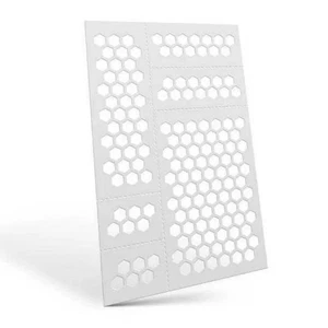 Green Stuff World - Mylar Flexible Stencils HEXAGONS Medium (7mm) - Picture 1 of 3
